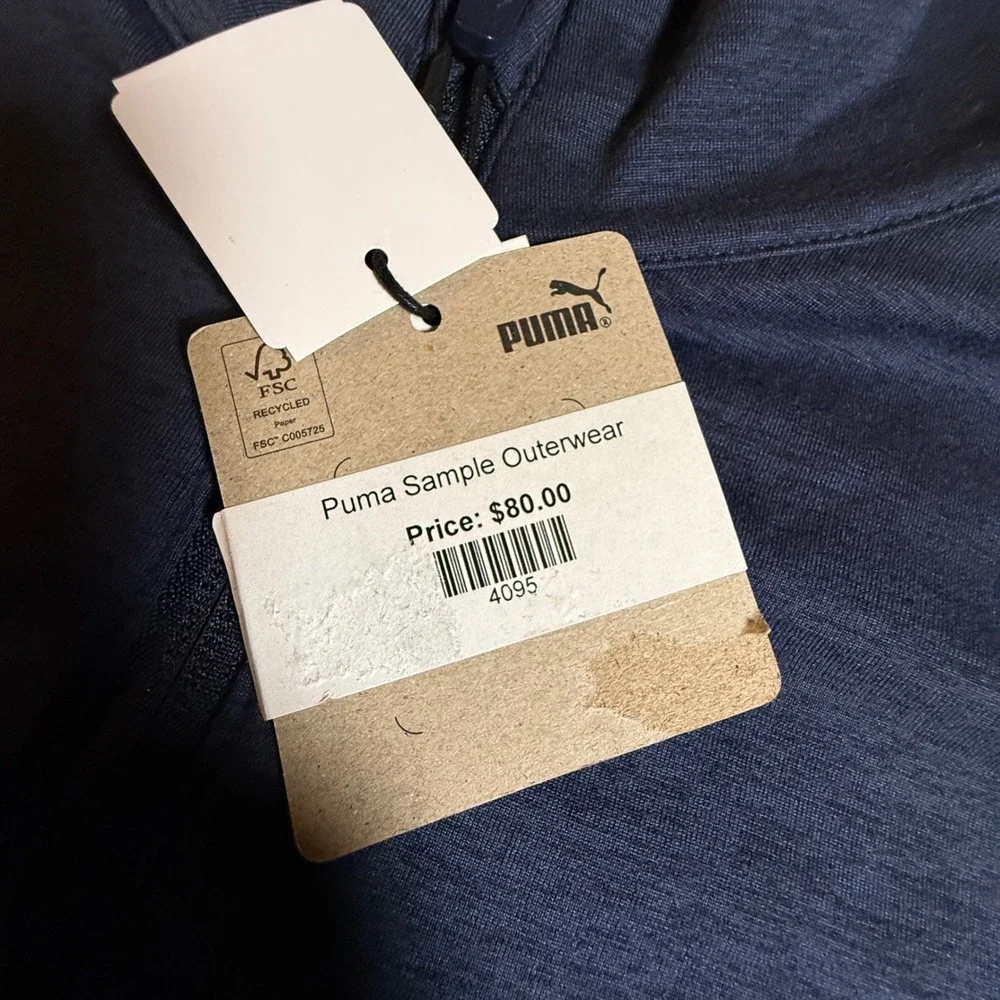 Puma Volition United T7 1/4 Zip Mens M Red White Blue USA Pullover Golf Sample